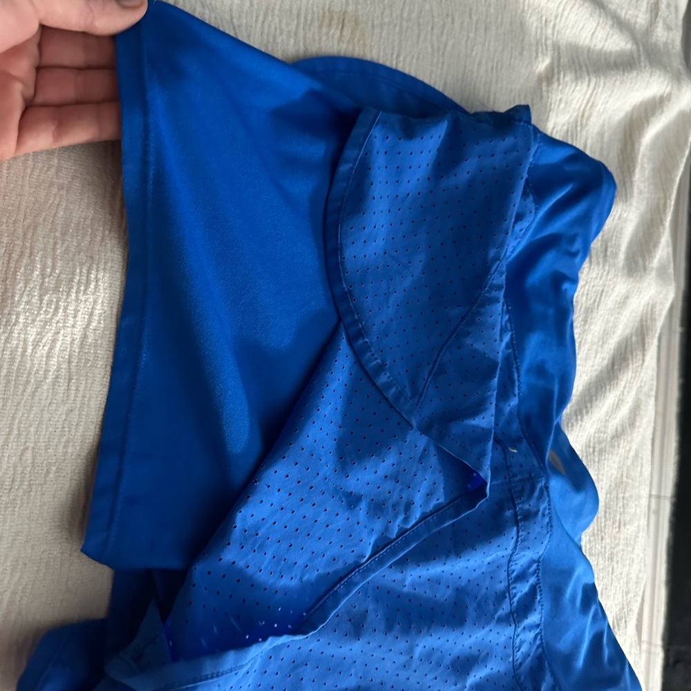 Blue activewear shorts worn once L